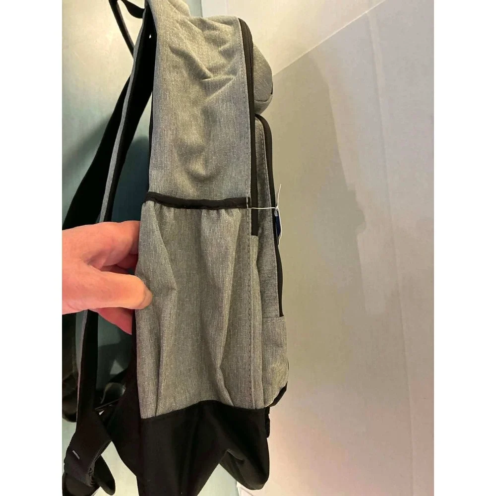 Eastsport Elevated Backpack Unisex OS Grey Black NEW Techwear School Bag